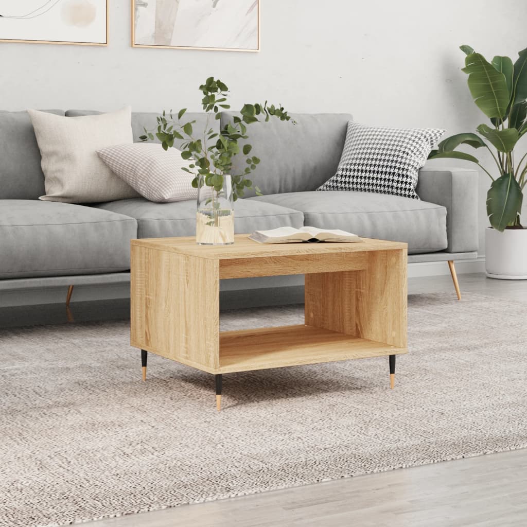 Mesa De Centro Madera De Ingeniería 60X50X40 Cm