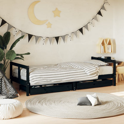 Estructura Cama Niños Con Cajones Madera Pino