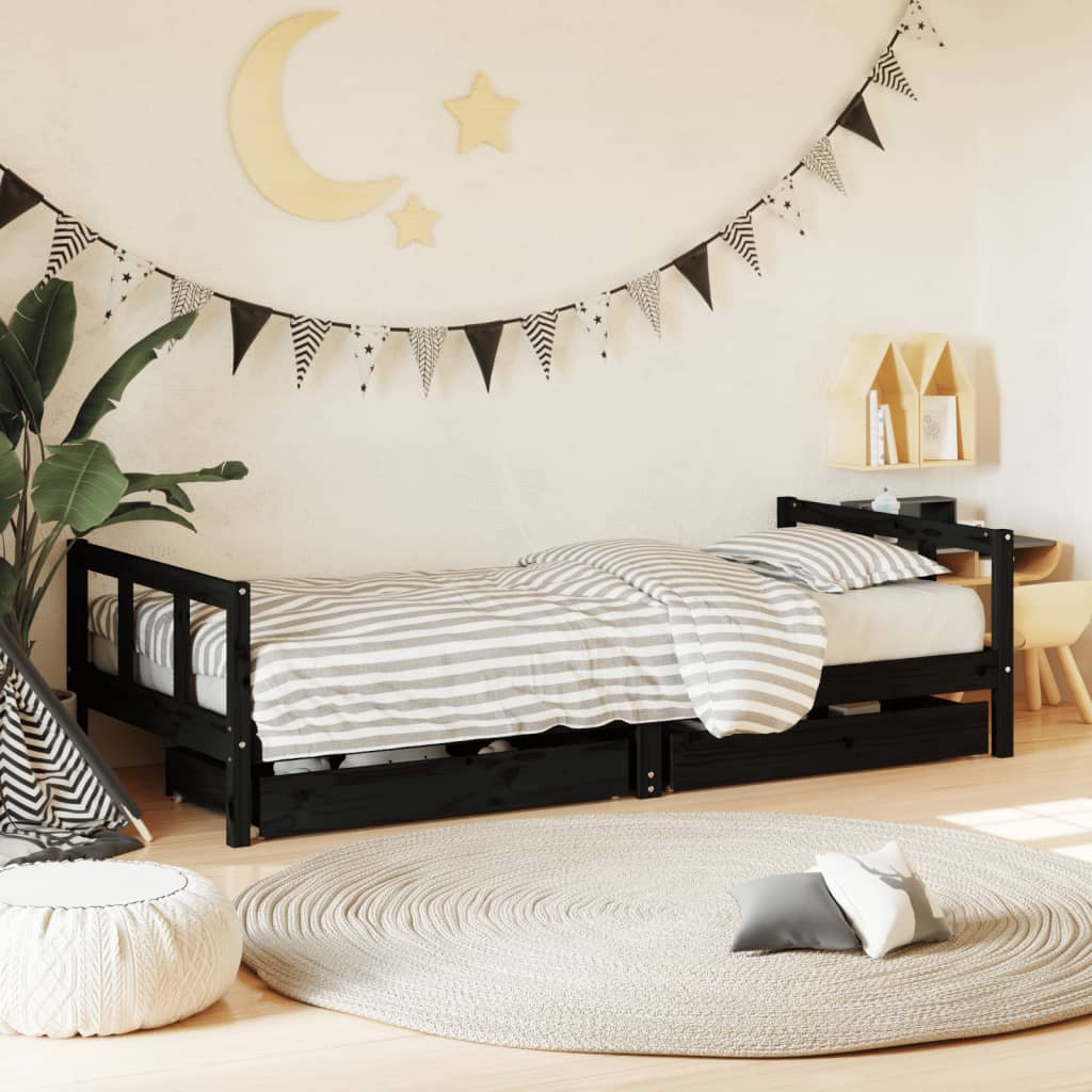 Estructura Cama Niños Con Cajones Madera Pino