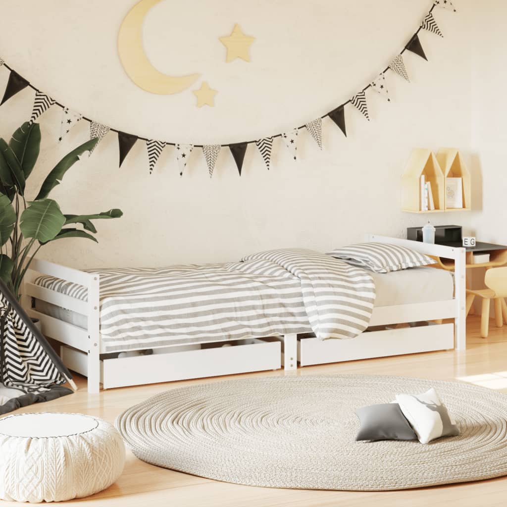 Estructura Cama Niños Con Cajones Madera Pino
