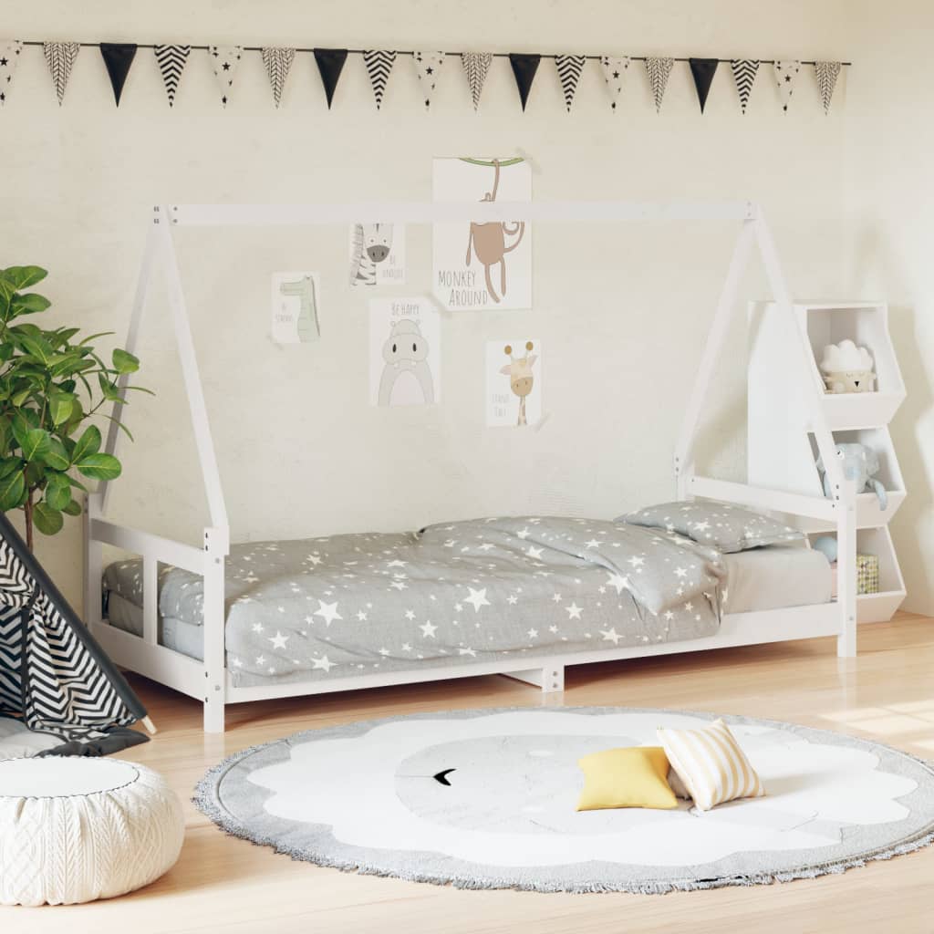 Estructura De Cama Para Niños Madera Maciza De Pino