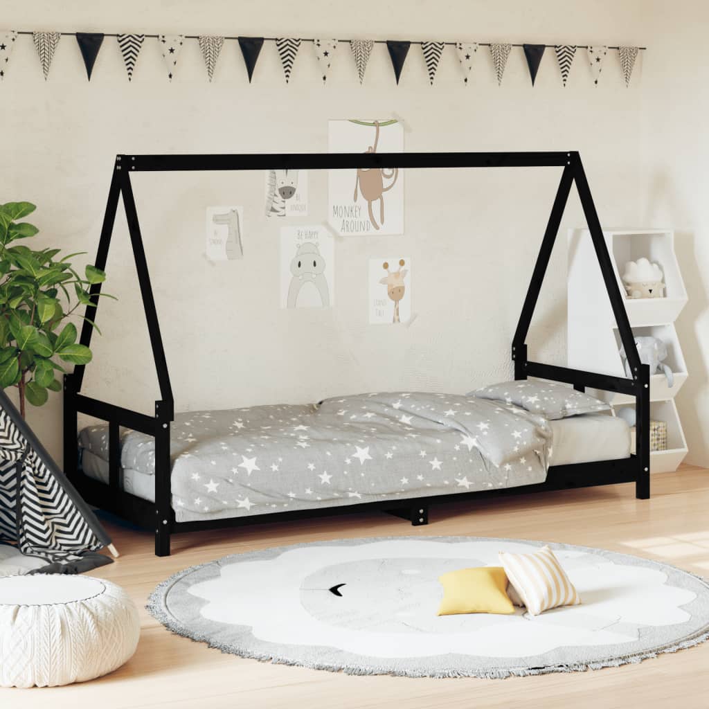 Estructura De Cama Para Niños Madera Maciza De Pino