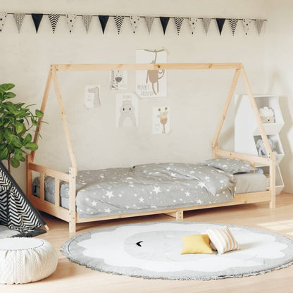Estructura De Cama Para Niños Madera Maciza De Pino