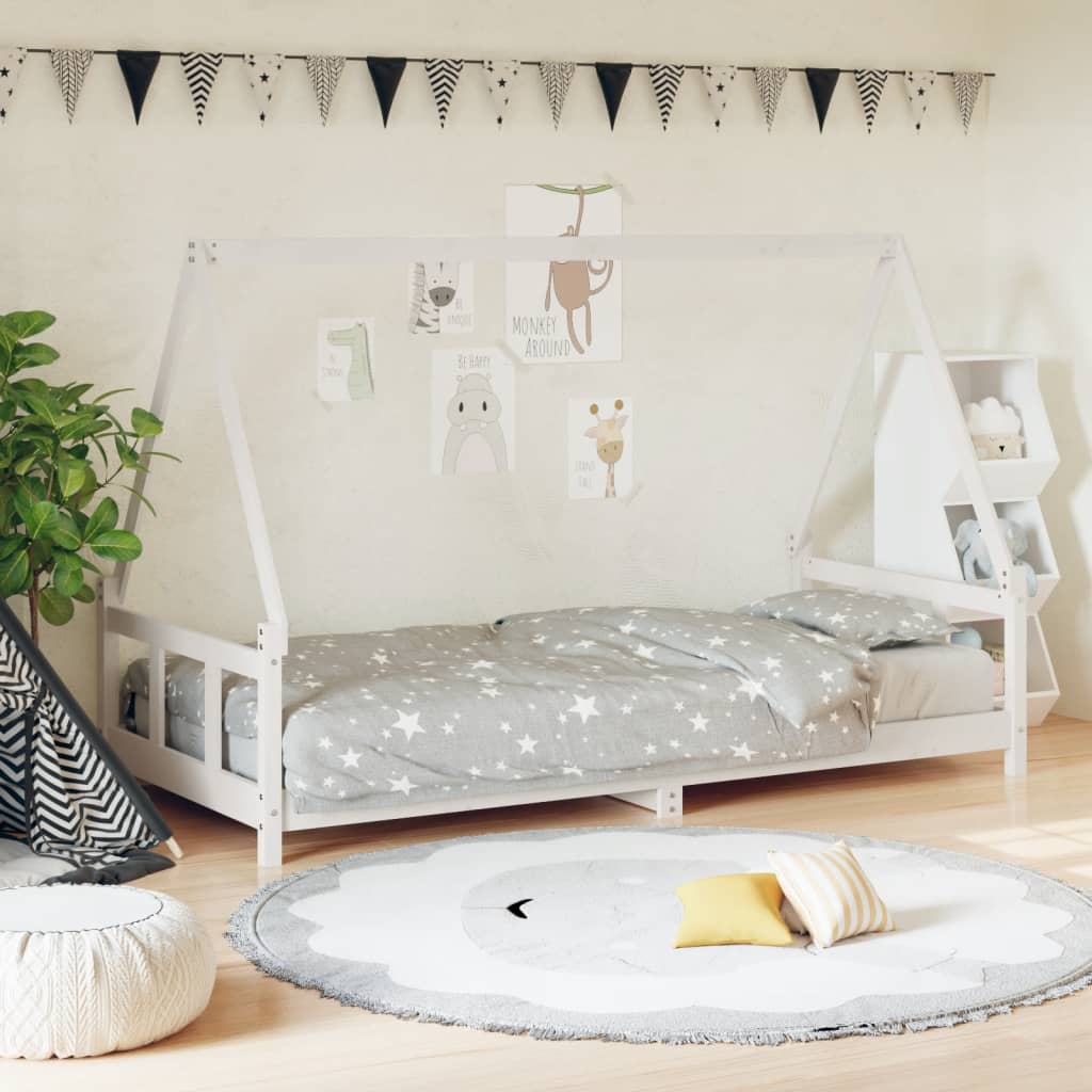 Estructura De Cama Para Niños Madera Maciza De Pino