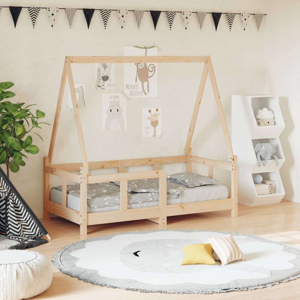 Estructura De Cama Para Niños Madera Maciza De Pino