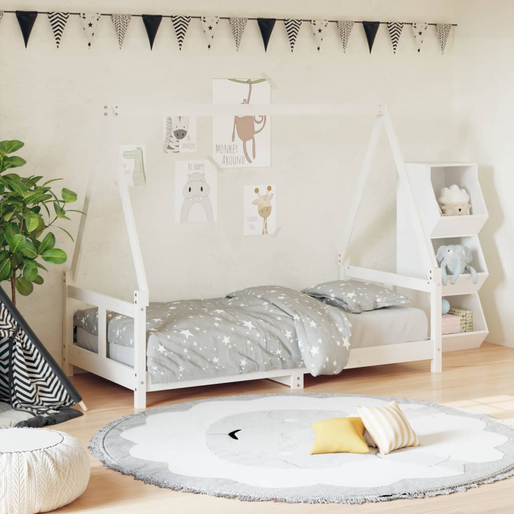 Estructura De Cama Para Niños Madera Maciza De Pino