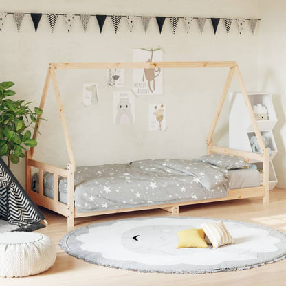 Estructura De Cama Para Niños Madera Maciza De Pino