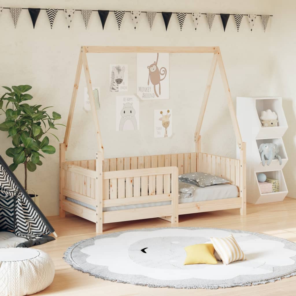 Estructura De Cama Para Niños Madera Maciza De Pino
