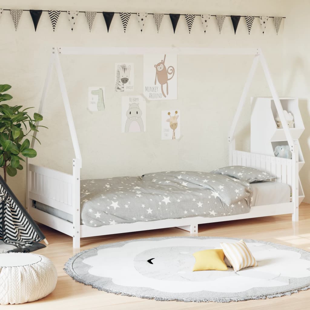 Estructura De Cama Para Niños Madera Maciza De Pino