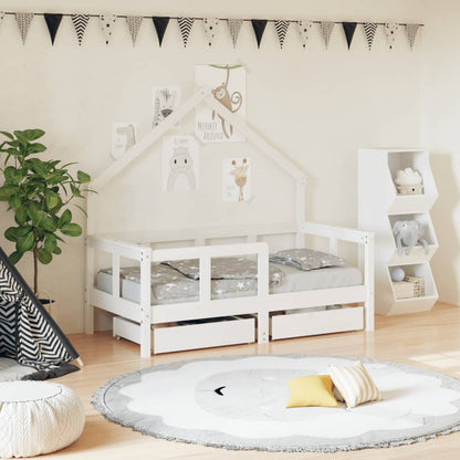Estructura Cama Niños Con Cajones Madera Pino
