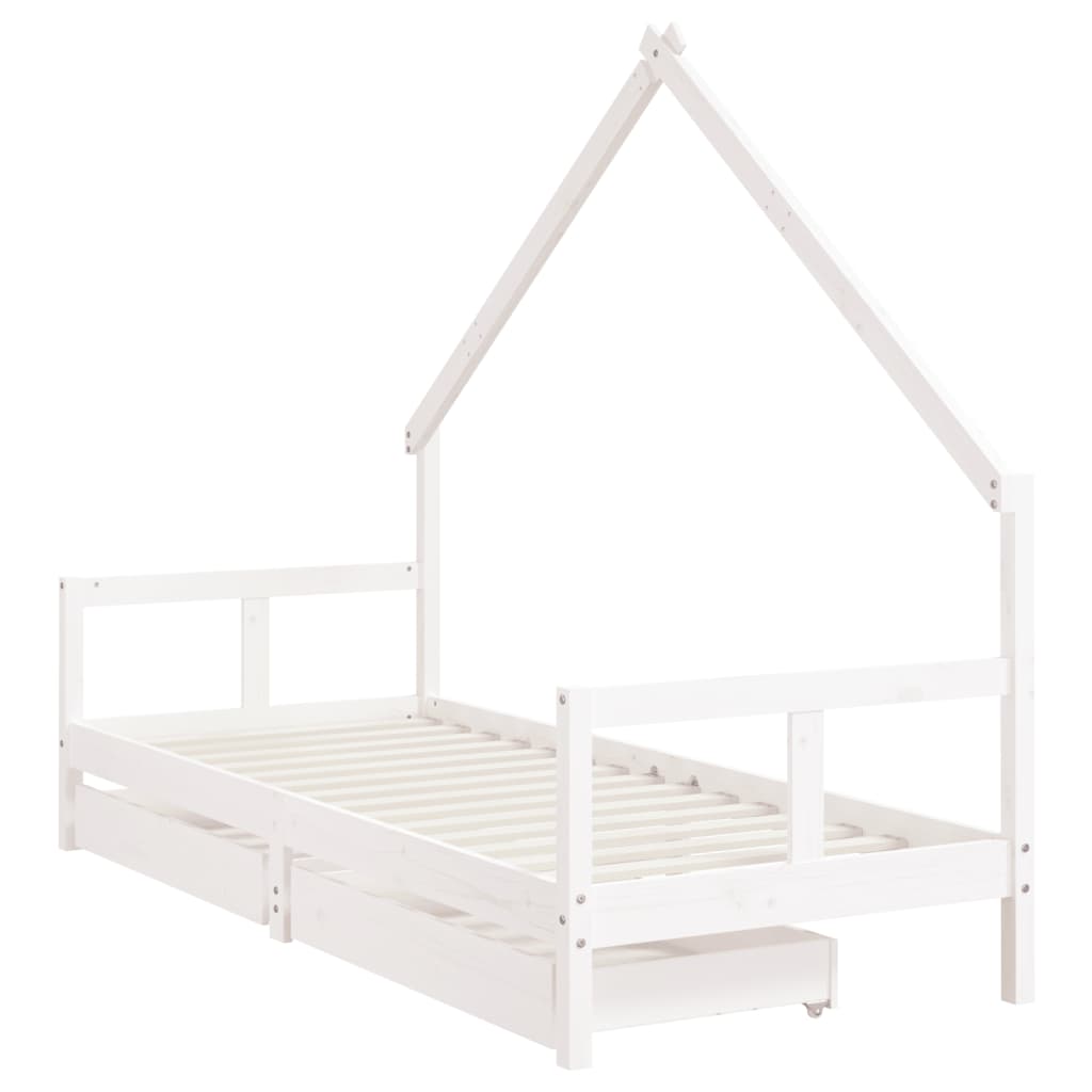 Estructura Cama Niños Con Cajones Madera Pino