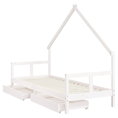 Estructura Cama Niños Con Cajones Madera Pino