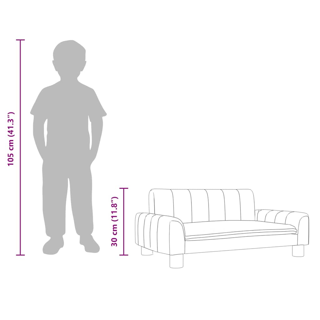 Sofá Para Niños De Cuero Sintético