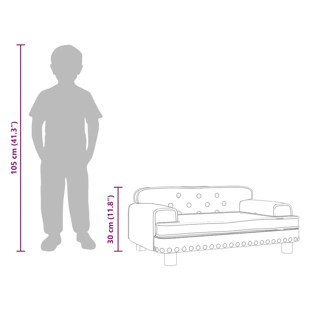 Sofá Para Niños De Cuero Sintético