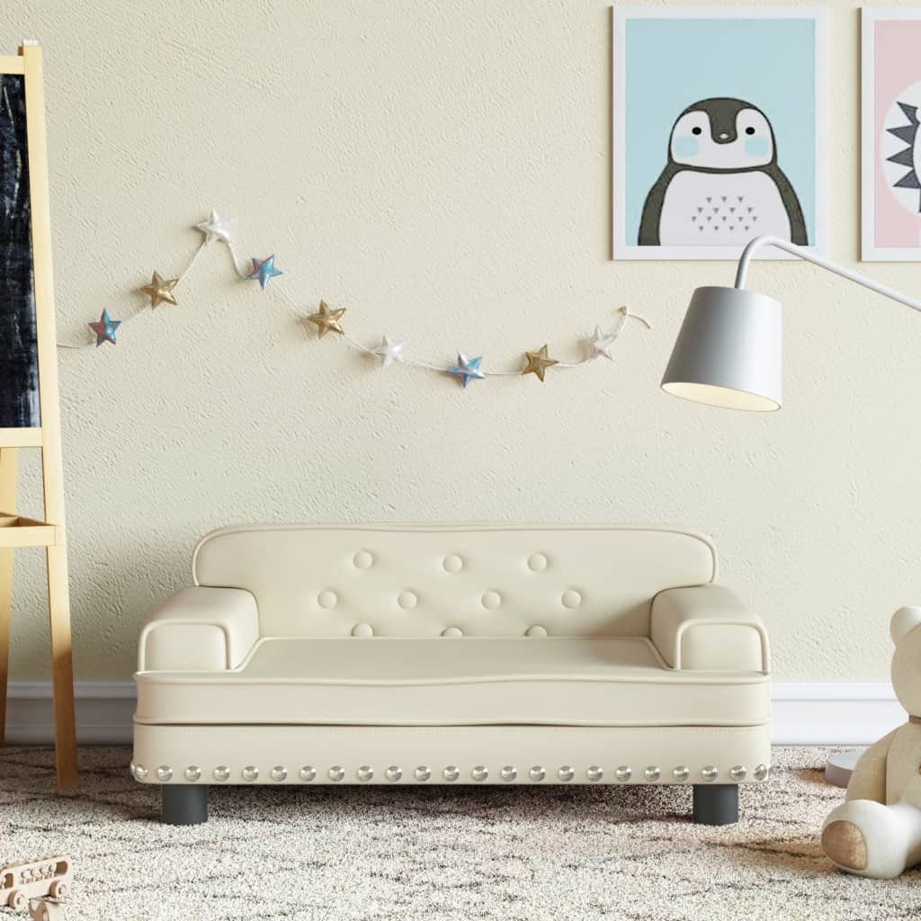 Sofá Para Niños De Cuero Sintético