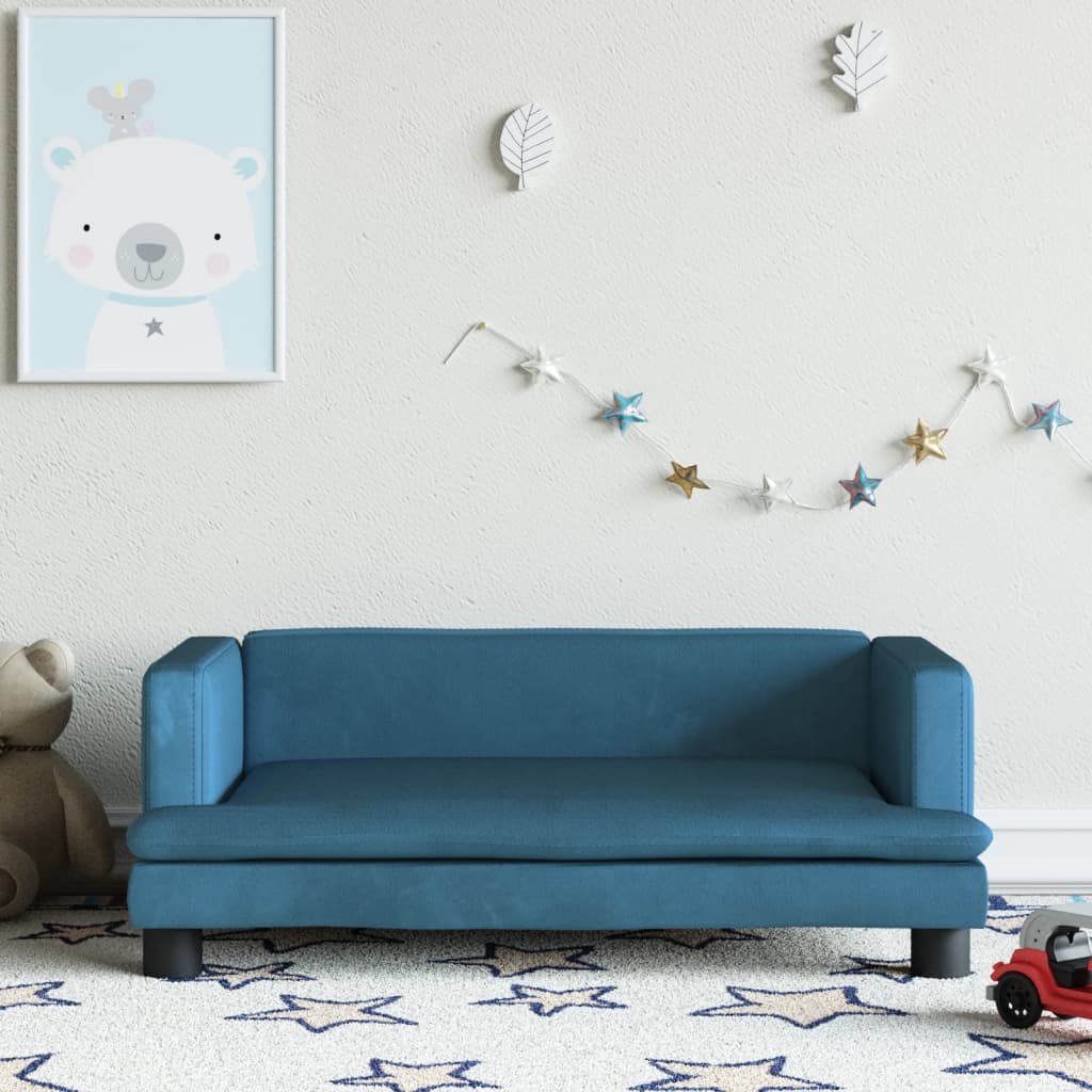 Sofá Para Niños De Terciopelo