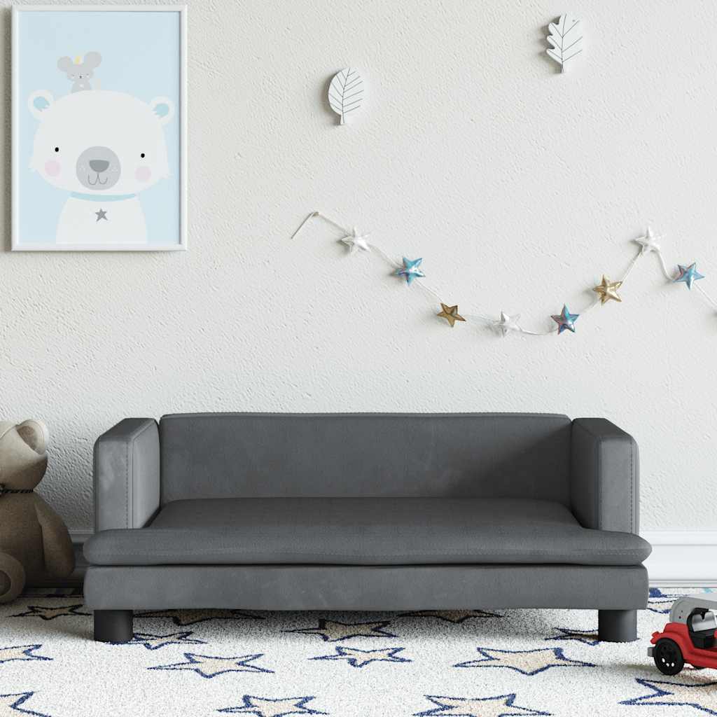 Sofá Para Niños De Terciopelo