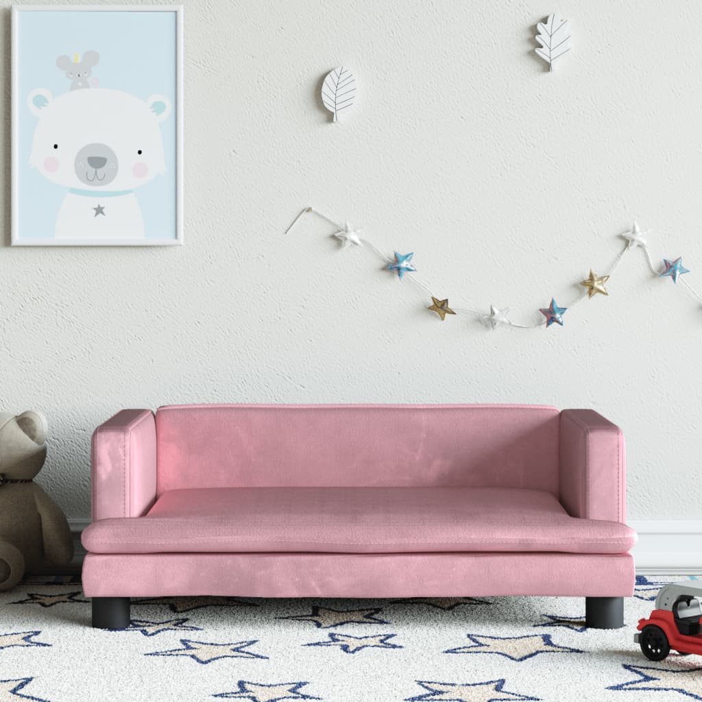 Sofá Para Niños De Terciopelo