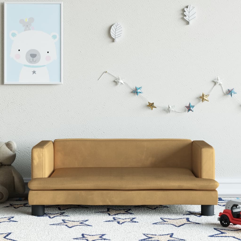 Sofá Para Niños De Terciopelo