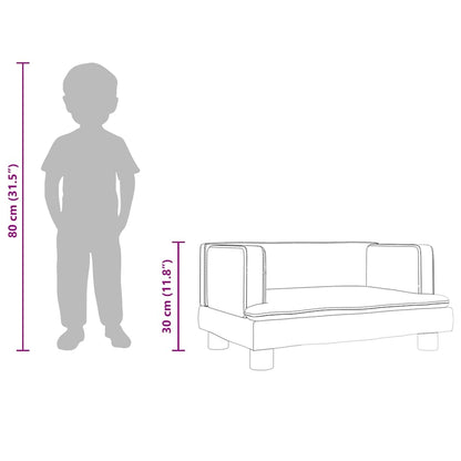 Sofá Para Niños De Terciopelo
