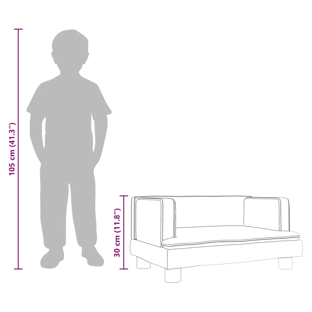 Sofá Para Niños De Cuero Sintético