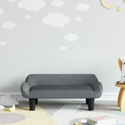 Sofá Para Niños De Terciopelo 70X40X24 Cm