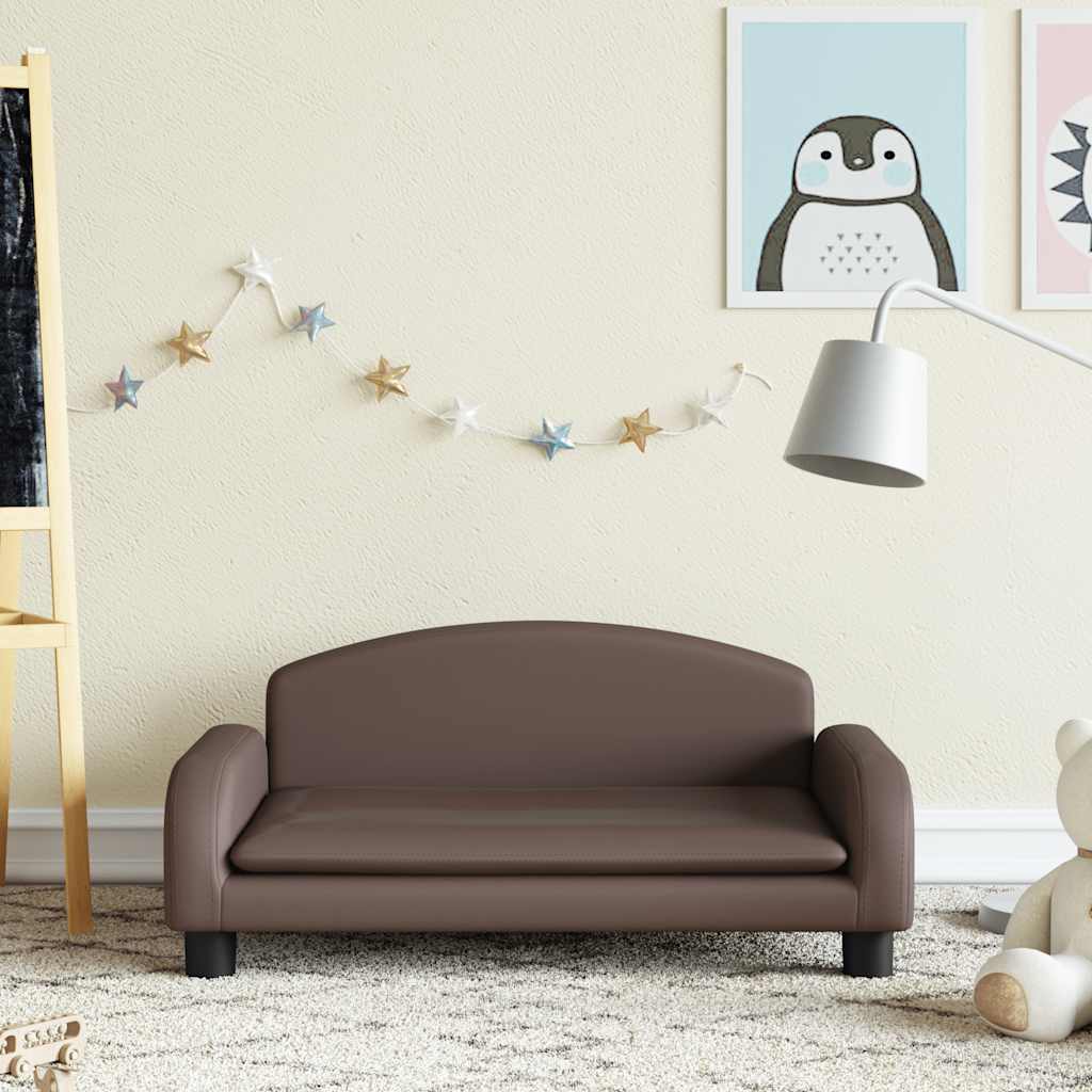 Sofá Para Niños De Cuero Sintético