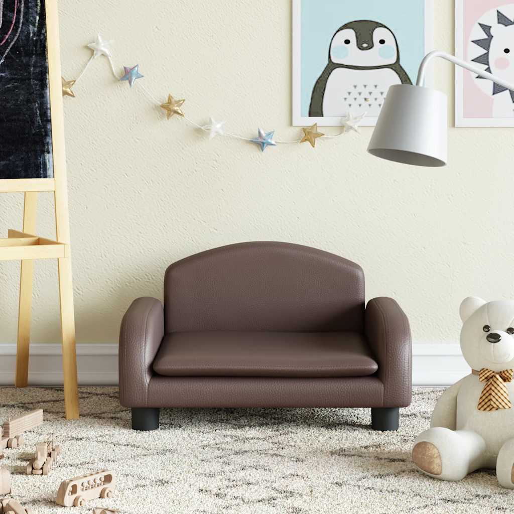 Sofá Para Niños De Cuero Sintético