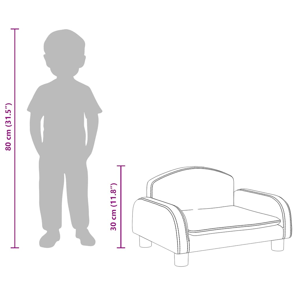 Sofá Para Niños De Cuero Sintético