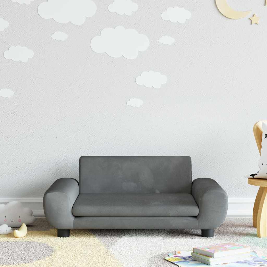Sofá Para Niños De Terciopelo