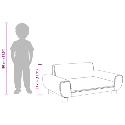 Sofá Para Niños De Terciopelo