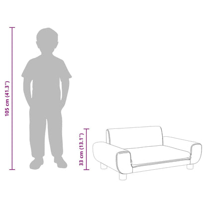 Sofá Para Niños De Terciopelo