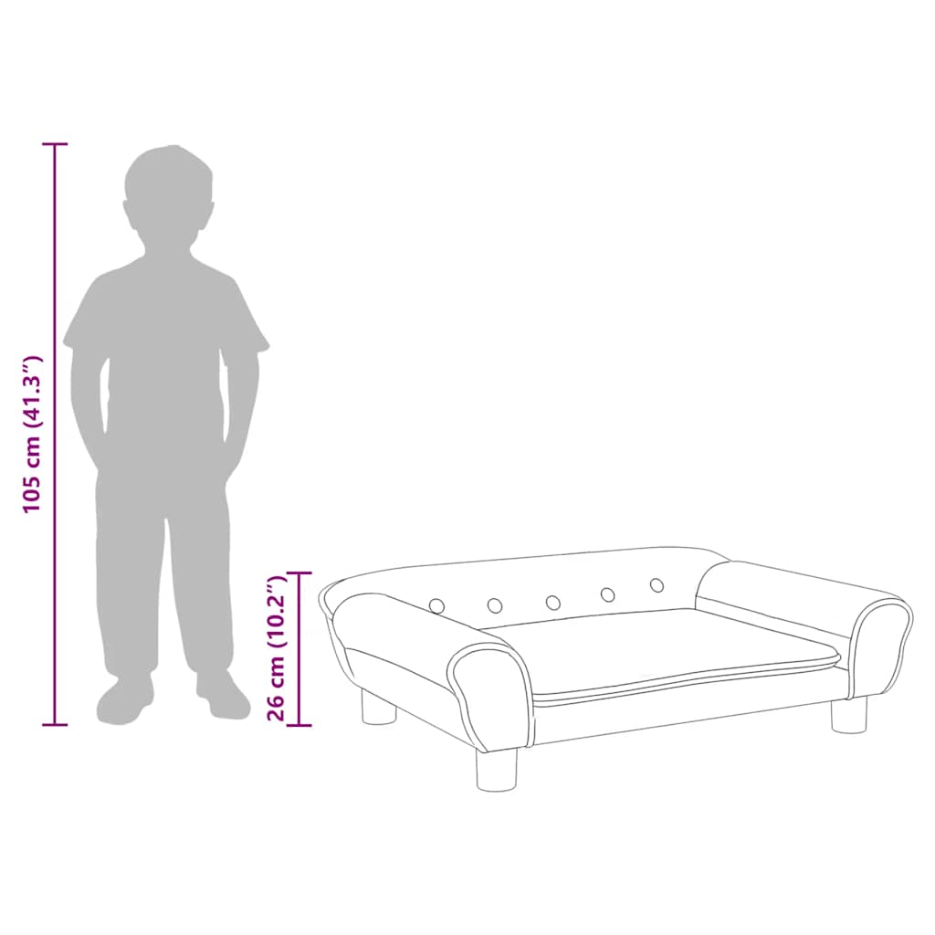 Sofá Para Niños De Terciopelo
