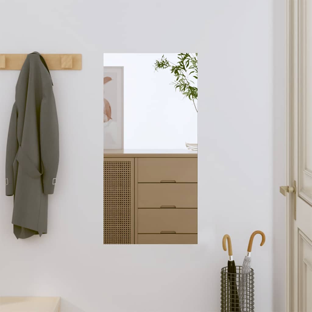 Espejo De Pared Con Luces Led Cuadrado De Vidrio