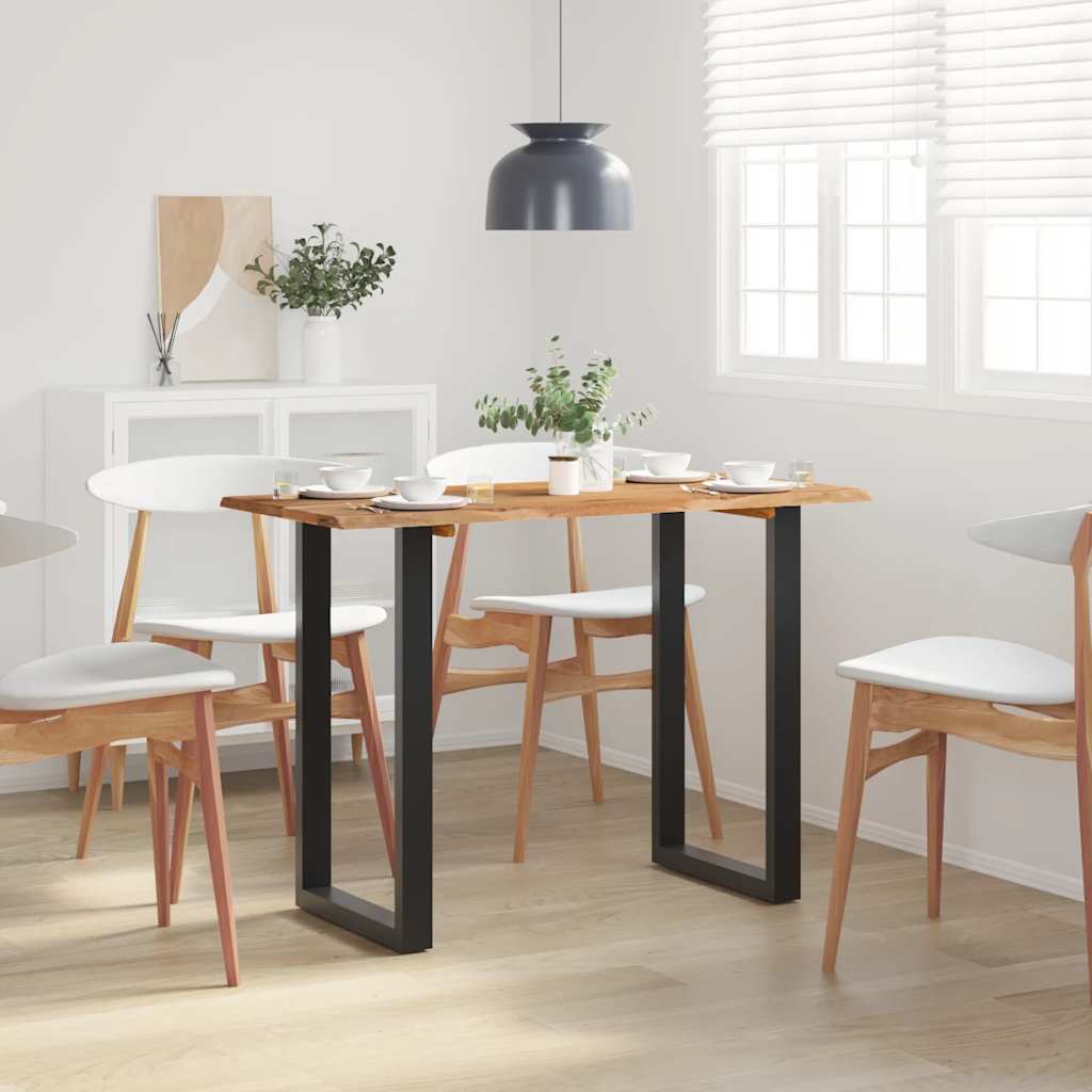 Mesa De Comedor Madera Maciza De Acacia