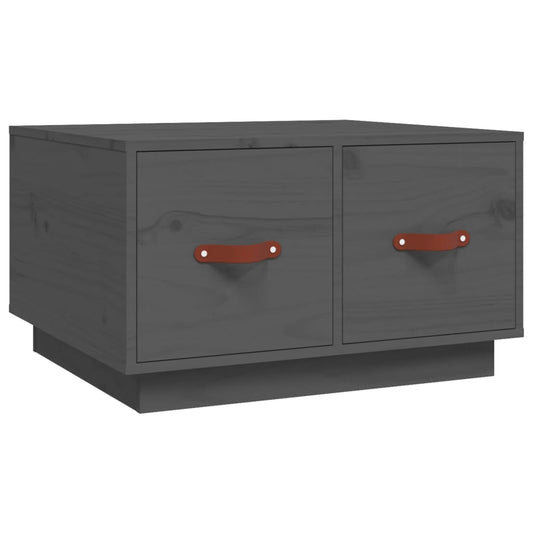 Mesa De Centro De Madera Maciza De Pino 60X53X35 Cm