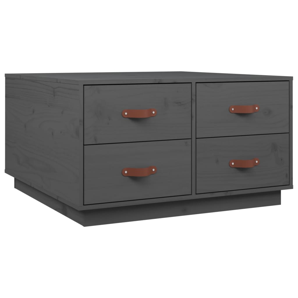 Mesa De Centro De Madera Maciza De Pino 80X80X45 Cm