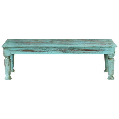 Mesa De Centro De Madera Maciza Reciclada 110X50X34 Cm