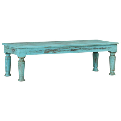 Mesa De Centro De Madera Maciza Reciclada 110X50X34 Cm