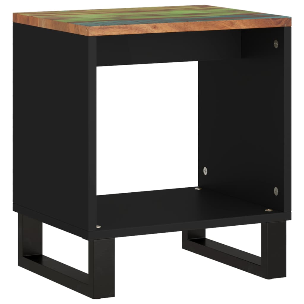 Mesa De Centro Madera Reciclada Y Contrachapada 40X31X46 Cm