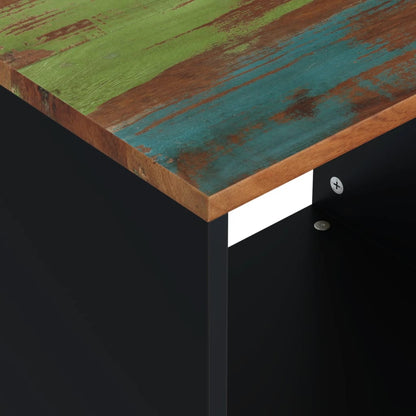 Mesa De Centro Madera Reciclada Y Contrachapada 40X31X46 Cm