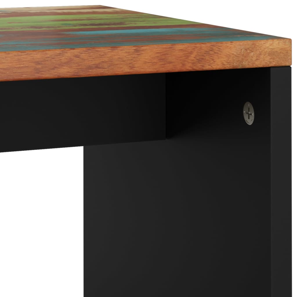 Mesa De Centro Madera Reciclada Y Contrachapada 40X31X46 Cm