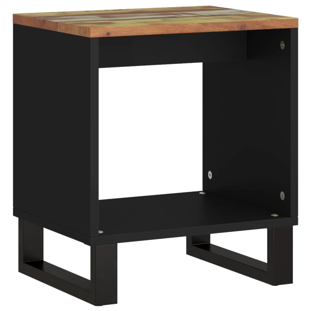 Mesa De Centro Madera Reciclada Y Contrachapada 40X31X46 Cm