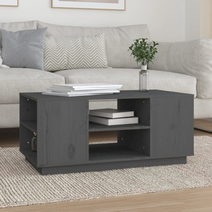 Mesa De Centro Madera Maciza De Pino 90X49X40,5 Cm