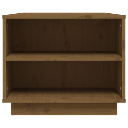 Mesa De Centro Madera Maciza De Pino 90X49X40,5 Cm