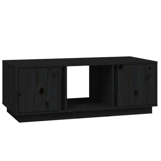 Mesa De Centro De Madera Maciza De Pino 110X50X40 Cm