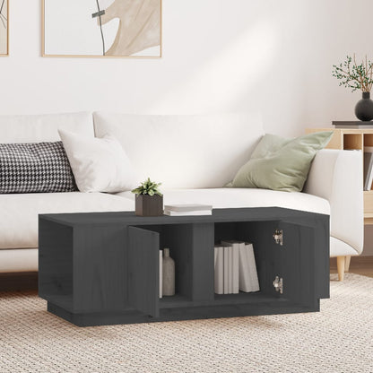 Mesa De Centro De Madera Maciza De Pino 110X50X40 Cm