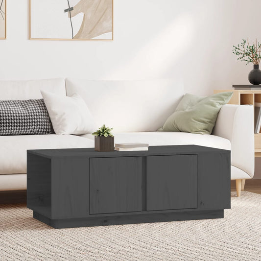 Mesa De Centro De Madera Maciza De Pino 110X50X40 Cm