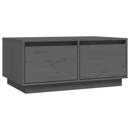 Mesa De Centro Madera Maciza De Pino 80X50X35 Cm