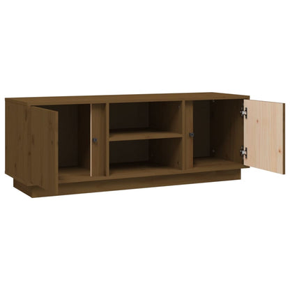 Mueble De Tv Madera Maciza De Pino 110X35X40,5 Cm